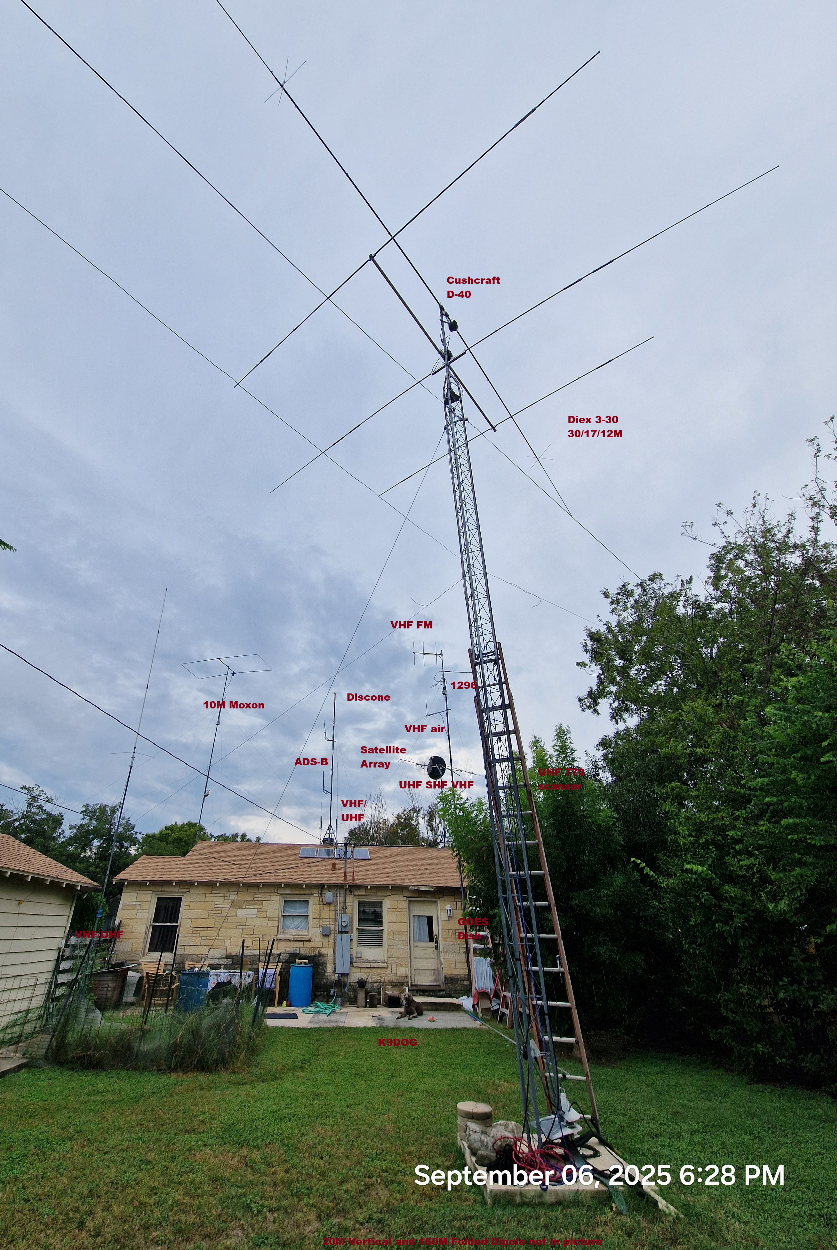 N5ZKK Antenna Farm 2025